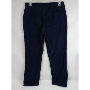 Gloria Vanderbilt Amanda Dark Wash Straight Leg Jeans Size 16 Short Inseam 29"